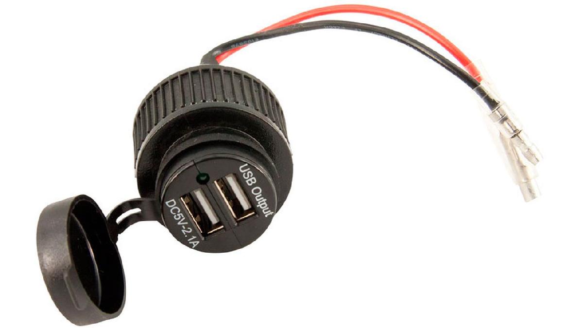 Adaptateur+USB+-+2+ports+5V-2.1A+-+encastr%C3%A9+-+noir